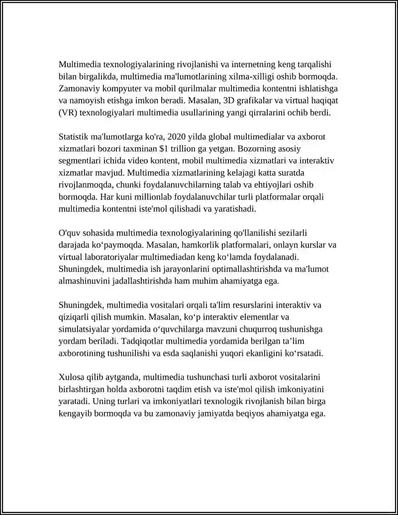 MULTIMEDIA VOSITALARI 4