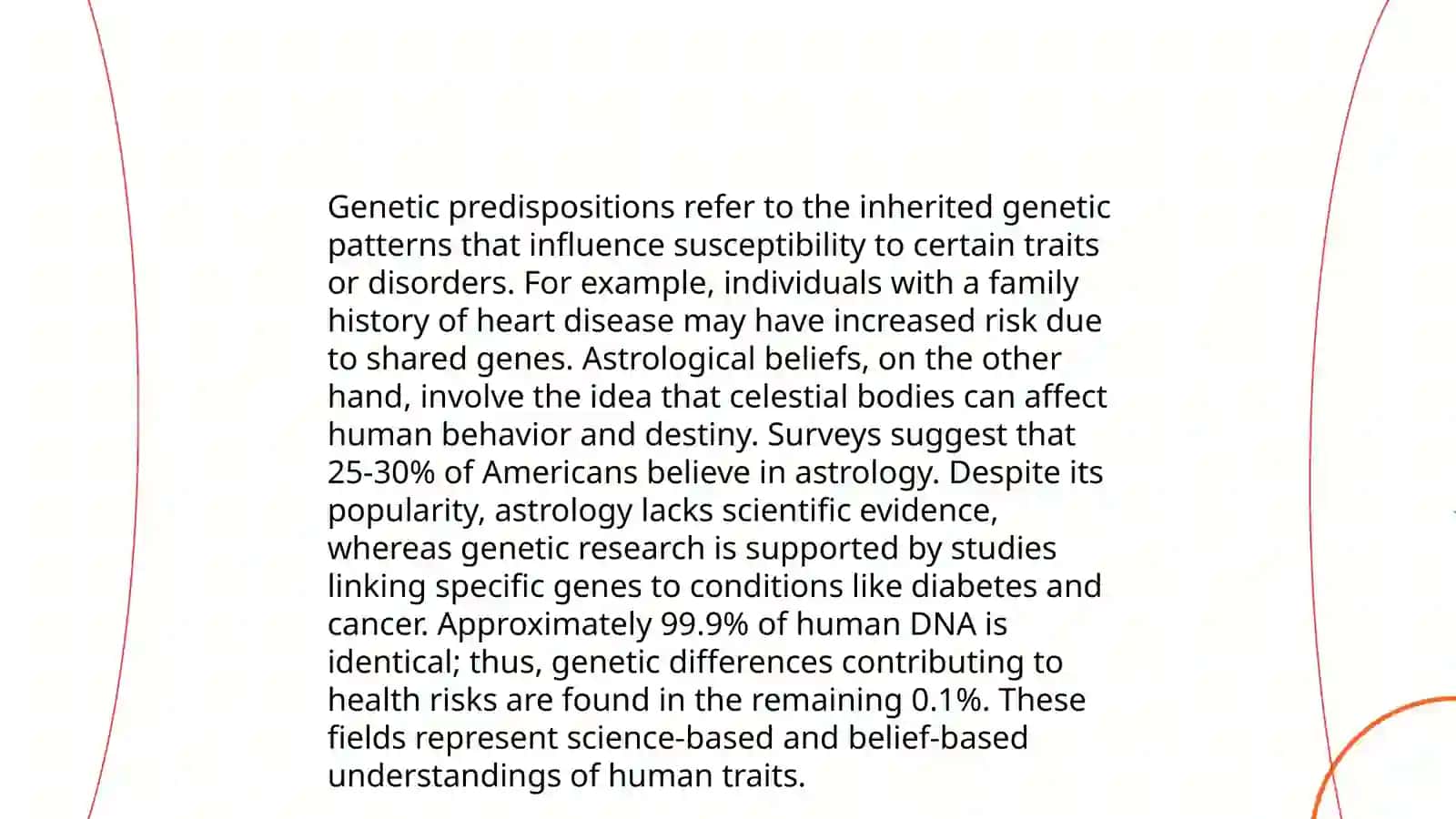 Horoscopes. Genes 4