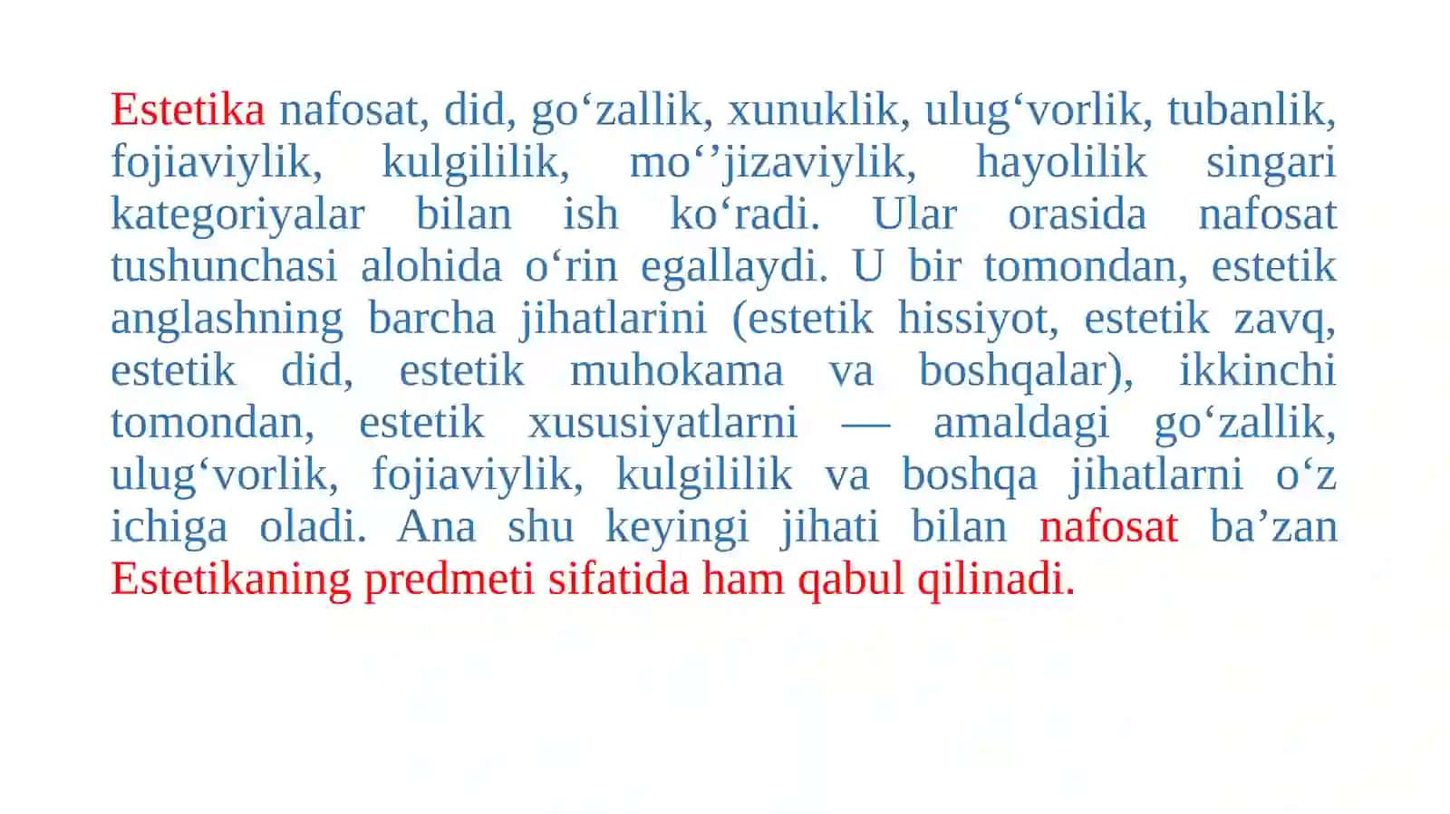Estetika 4