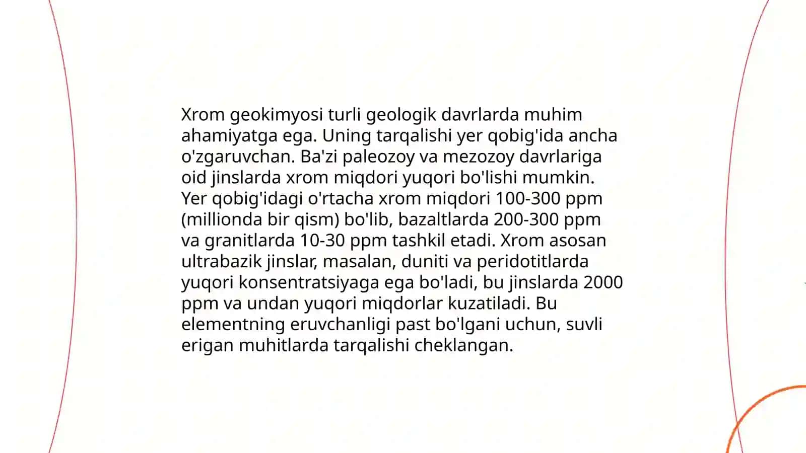 Xrom geokimyosi 4
