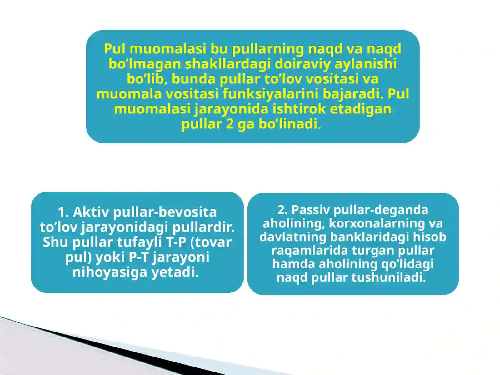 Pul massasi va pul agregatlari 4