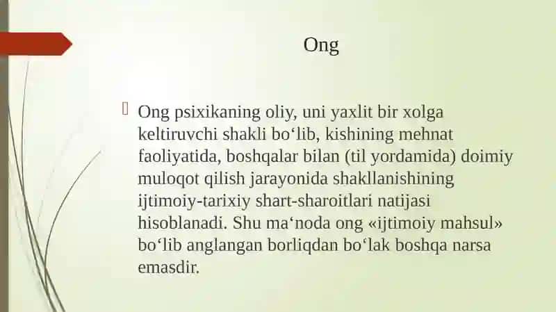 Ong taraqqiyoti va ongsizlik 4