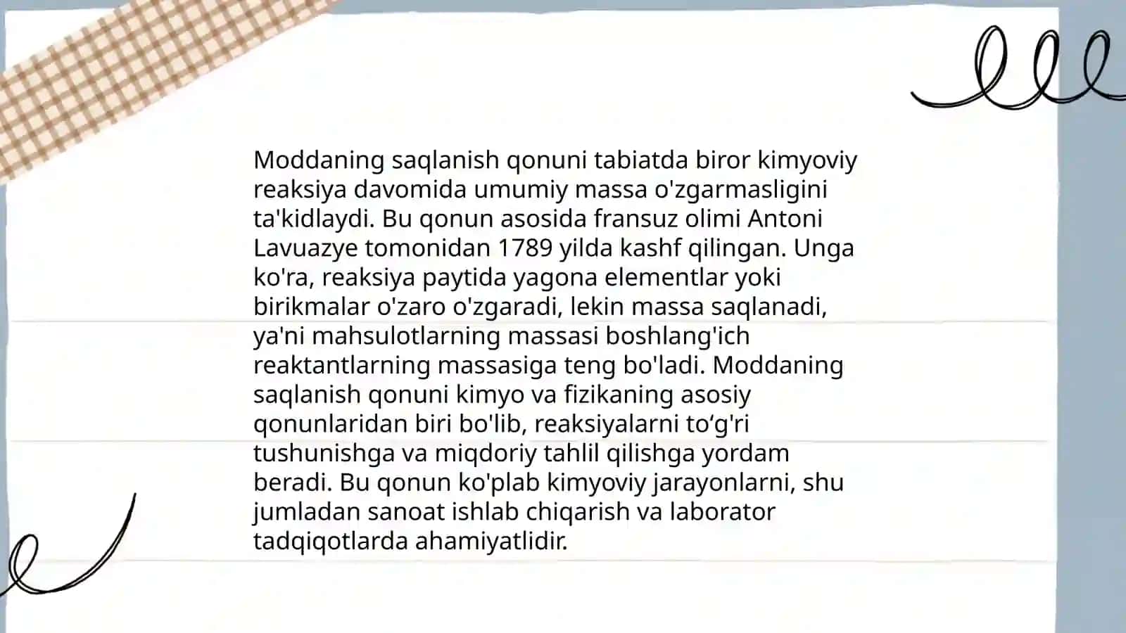 Kimyoning asosiy qonunlari 4