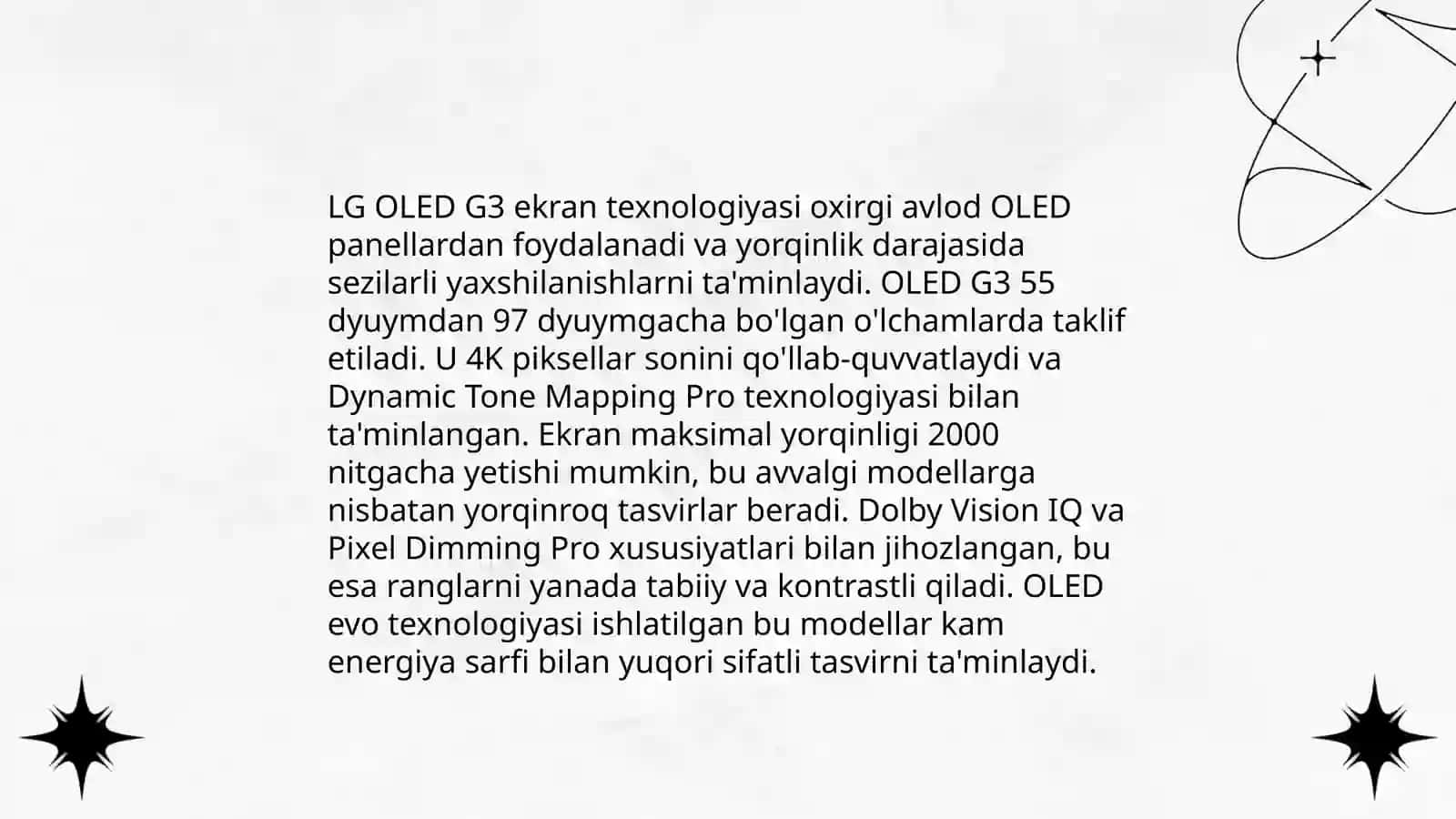 LG OLED G3 televizori 4