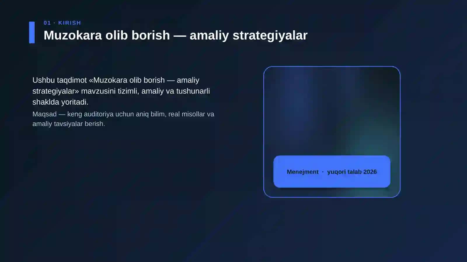 Muzokara olib borish — amaliy strategiyalar 4