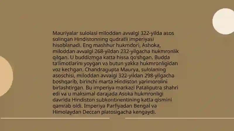 Mauriyalar va Guptalar davlati 4