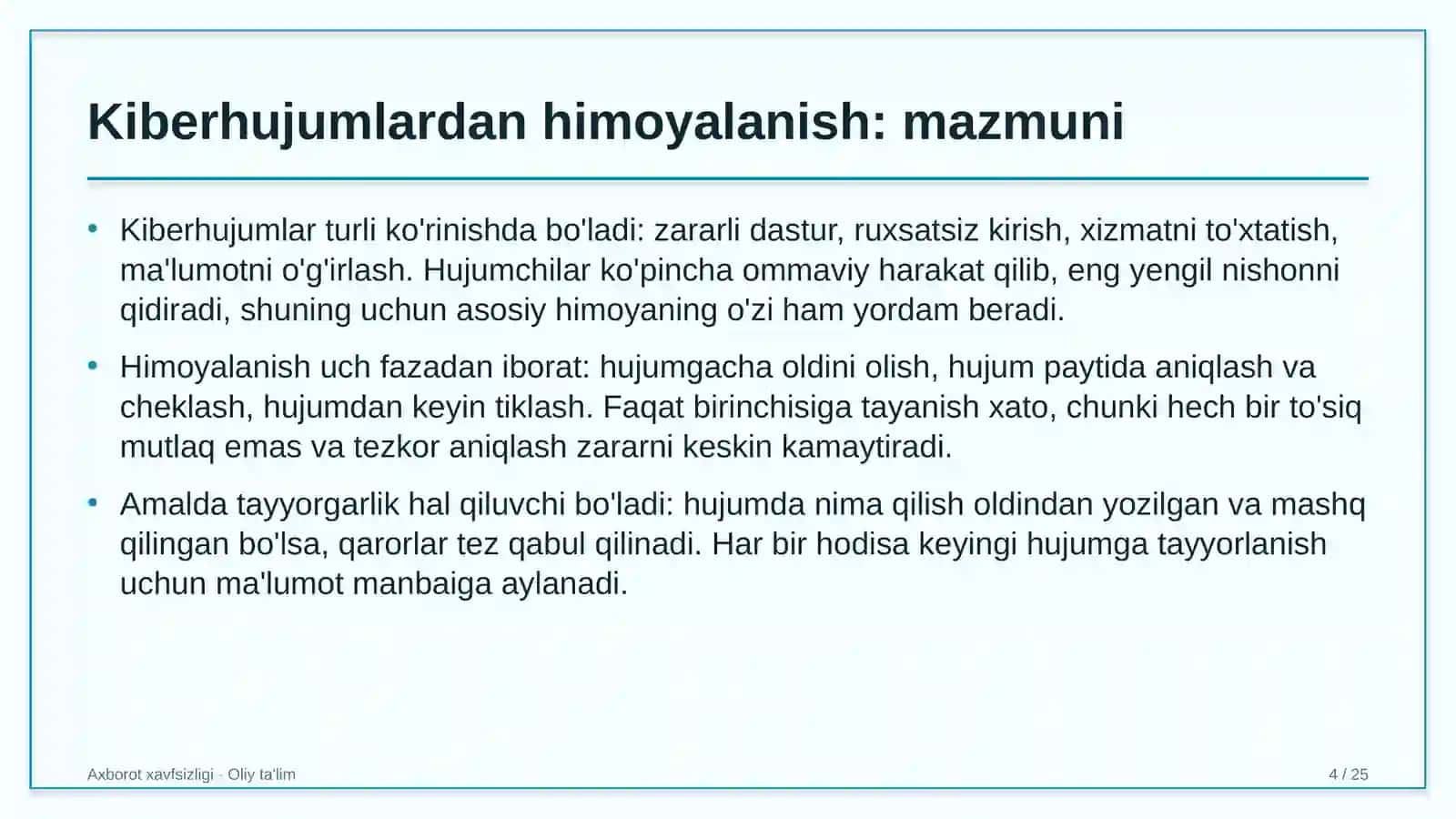 Radiostansiyalarda kiberhujumlardan himoyalanish 4