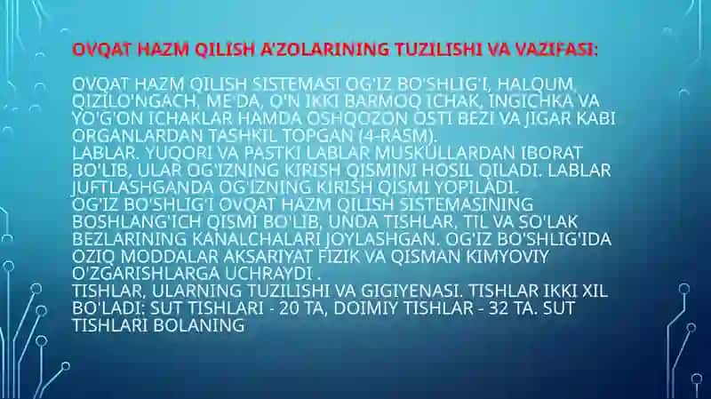 XAZIM TIZIMI KASALIKLARI BILAN KASALANGAN BEMORLARNI PARVARISHI VA KUZATISH. XAZIM TIZIMIDAGI KASALIKLARIDA KUZATILADIGAN ASOSIY PATALOGIK SIMPTOMLAR. HUQNALAR. AMALGA OSHIRISH METODIKASI. LABAROTOR TEKSHIRUVLAR UCHUN BIOLOGOK MATERIALARNI YIGISH QOIDALARI 4