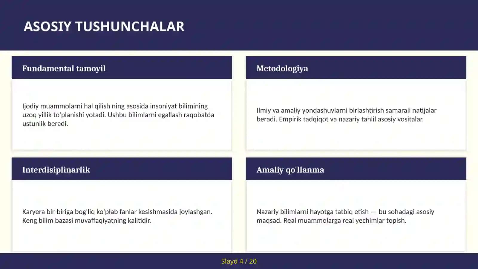 Ijodiy muammonlarni hal qilish 4