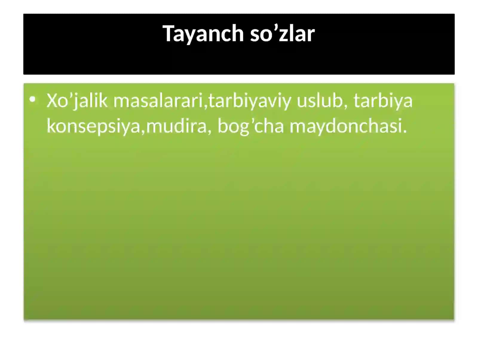 Tabiat bilan tanishtirish mashg'ulotlari 4