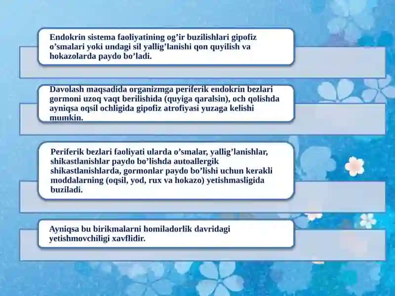 ENDOKRIN BEZLARDA HOSIL BOʻLADIGAN AYRIM PATOLOGIK HOLATLAR 4