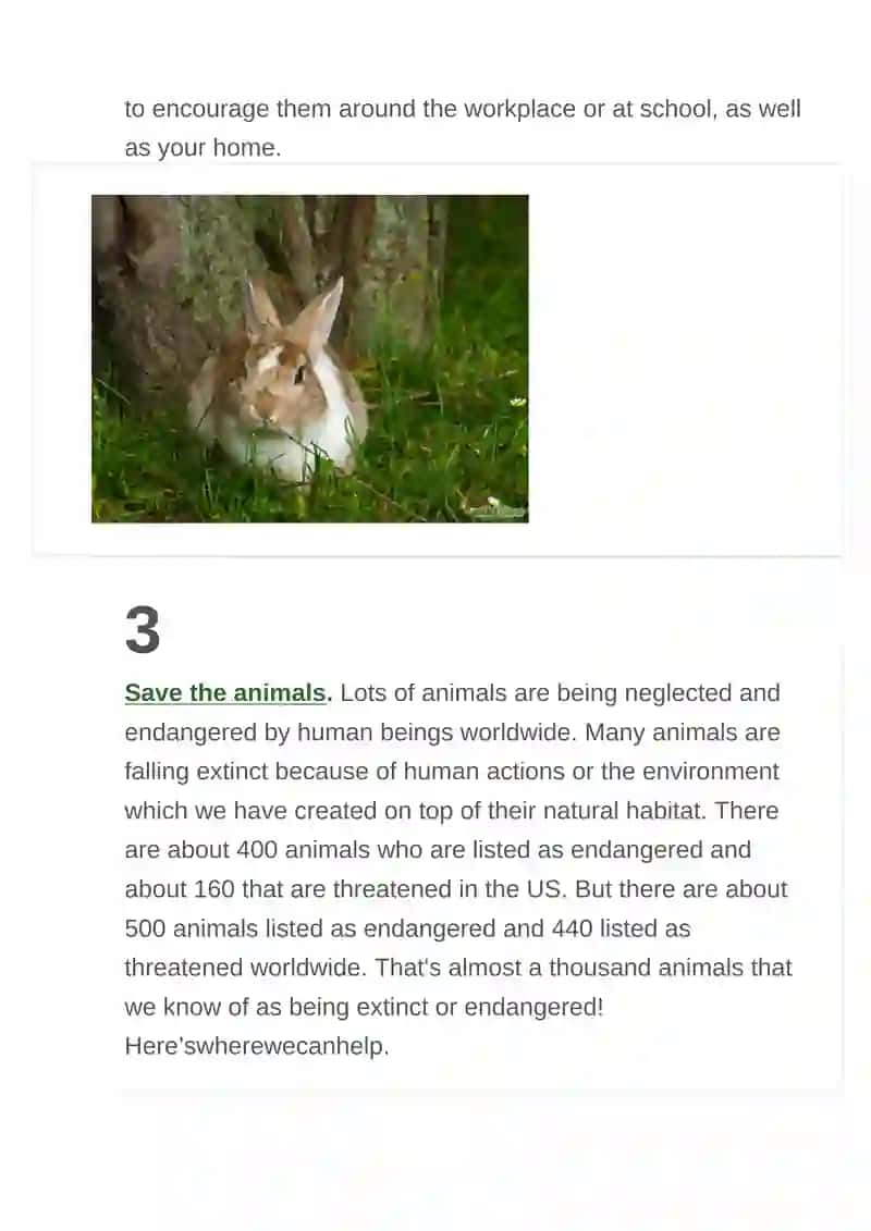 Protect the environment 4