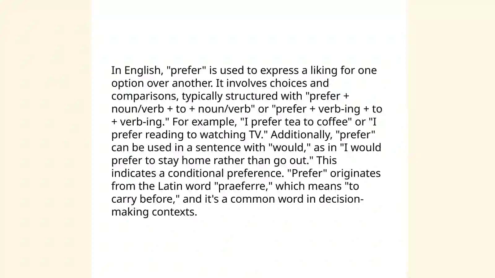 Differences between "prefer" and "had better" 4