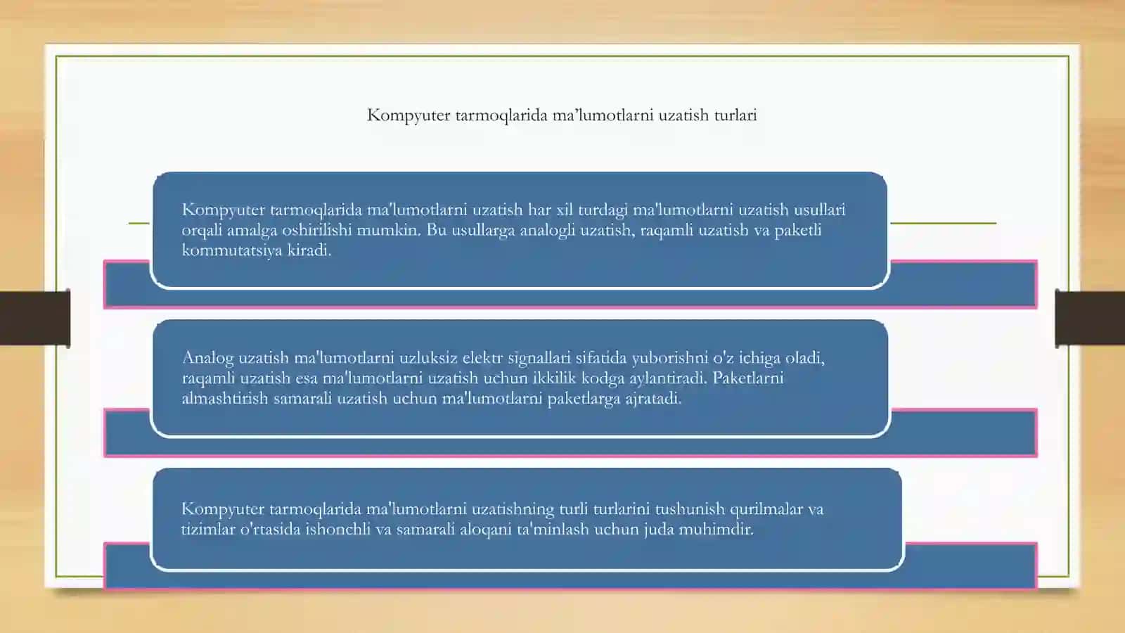 Kompyuter tarmoqlarda malumot uzatish 4