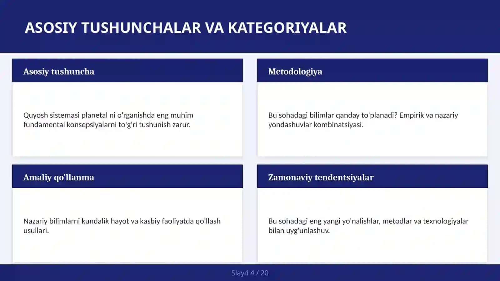 Quyosh Sisteması Planetal 4