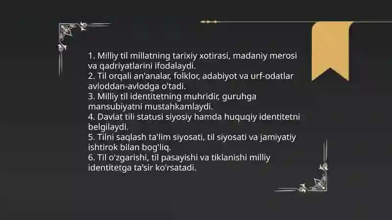 Milliy tillar (National languages) 4