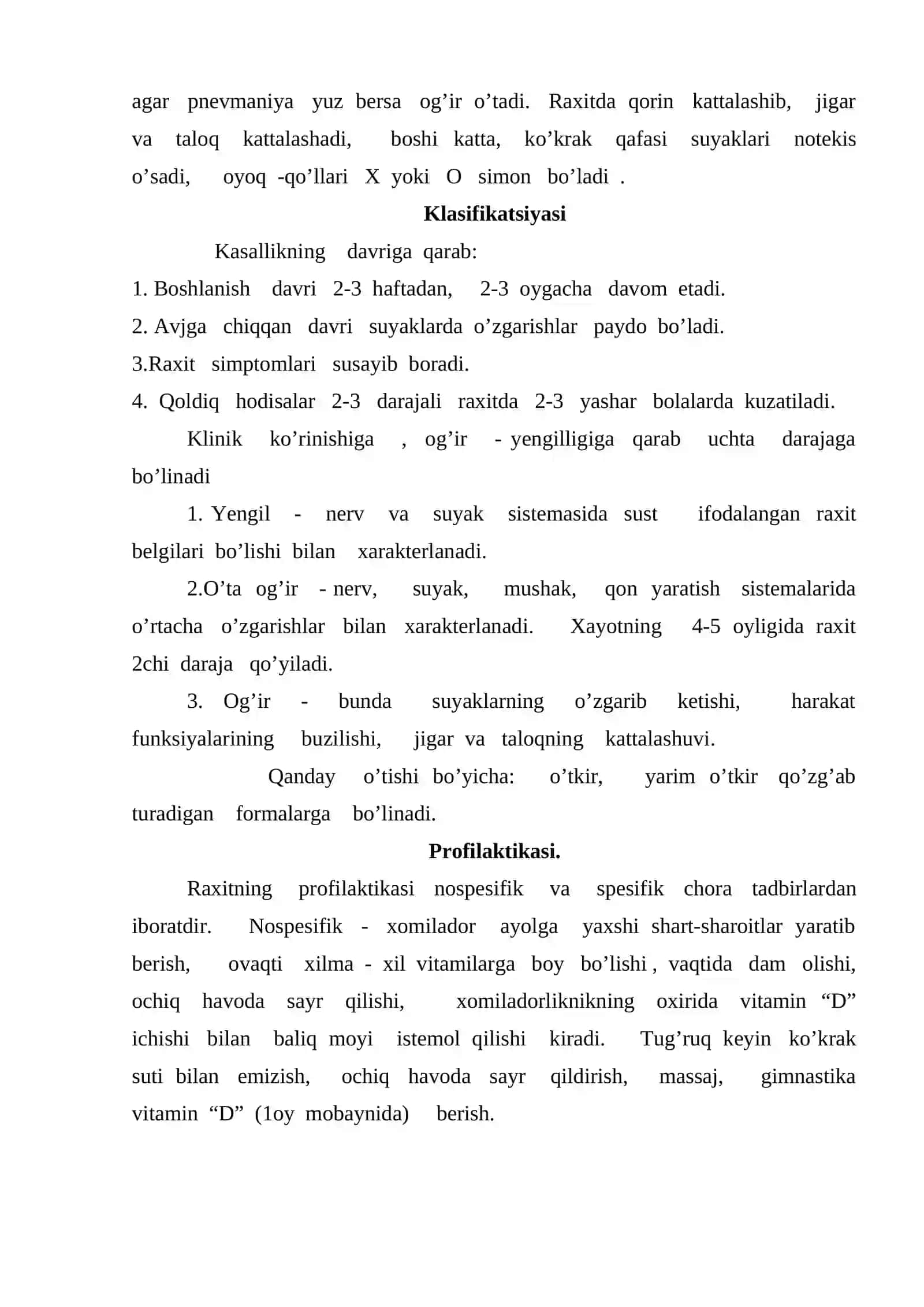 Raxit va spazmofiliya kasalligi 4