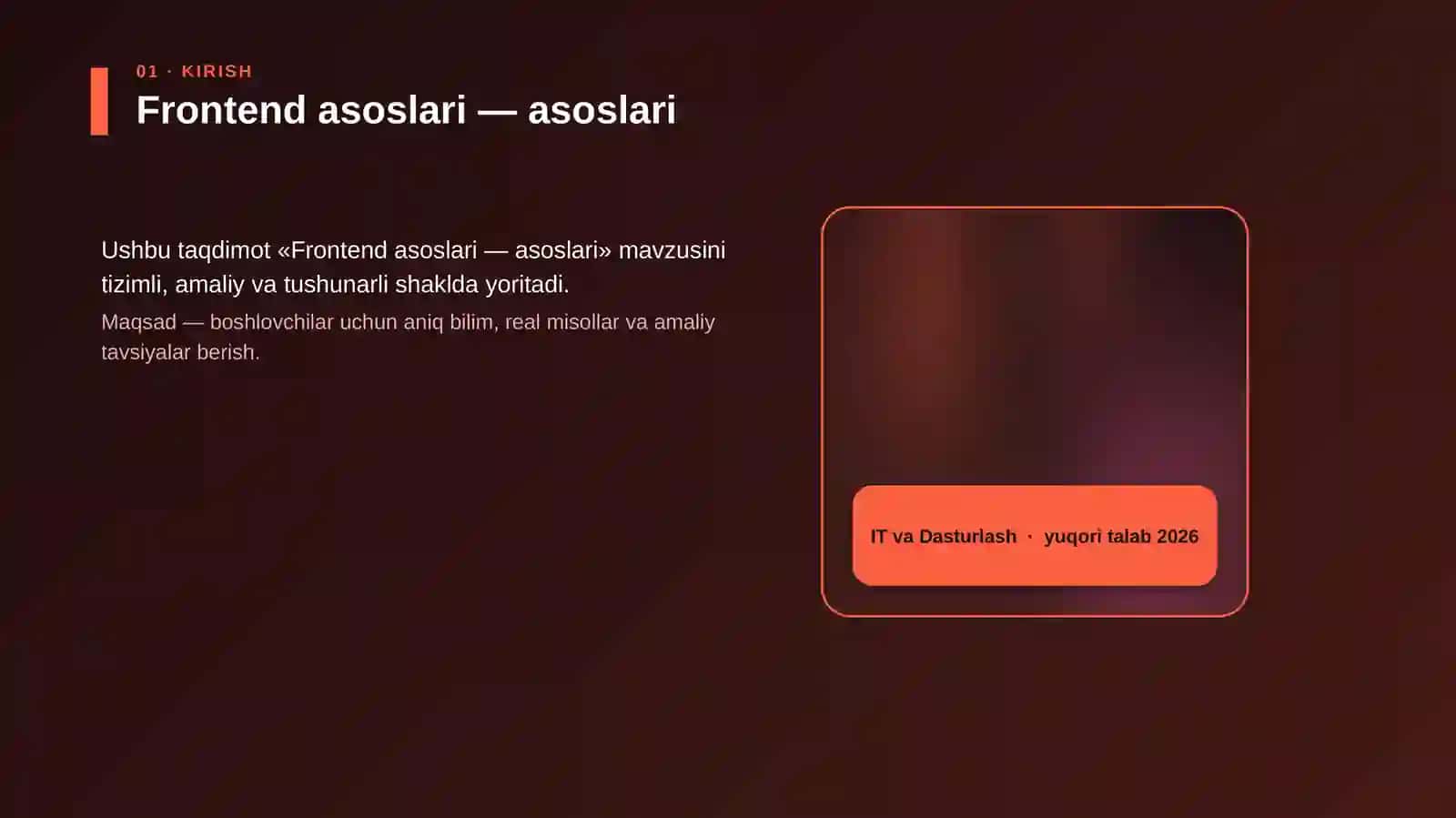 Frontend asoslari — asoslari 4