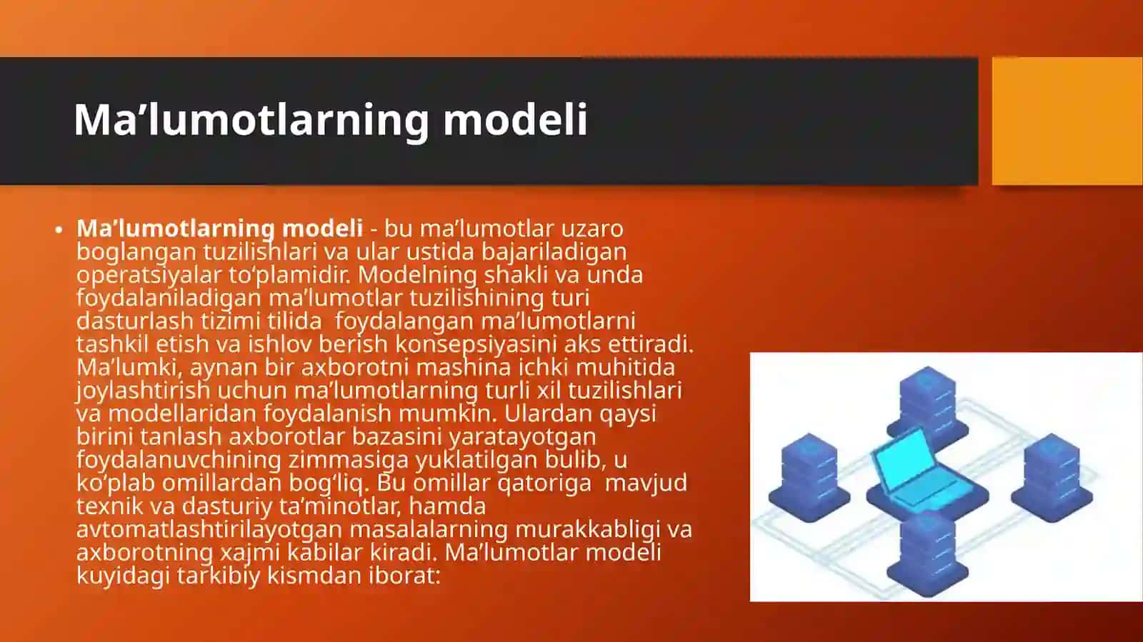 Realitsion Ma’lumot Modeli 4