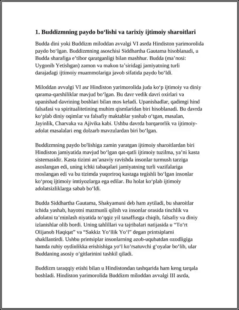 Buddavilik dinining paydo bòlish tarixi 4