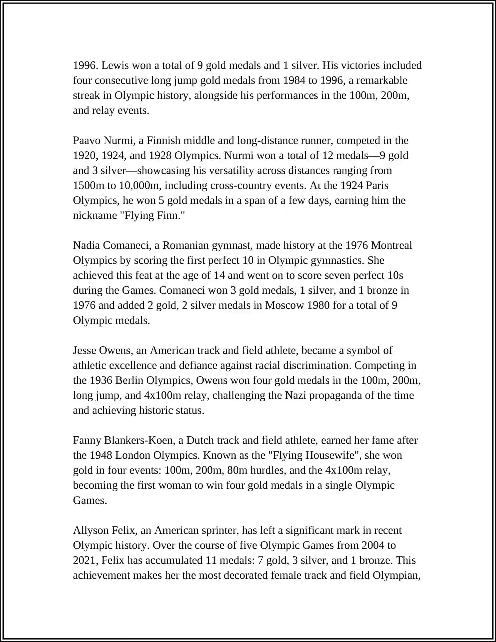 Legendary Olympians Overview 4