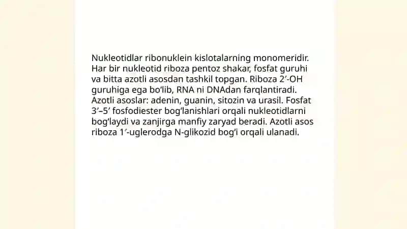 Ribonuklein kislotalar 4