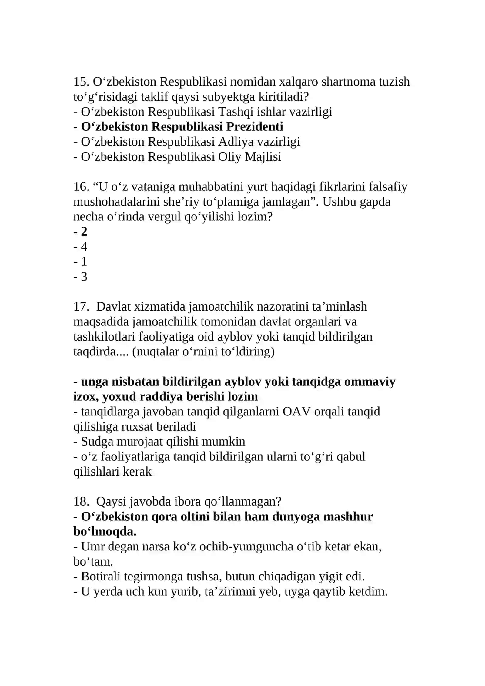 Argos test savollari javoblari bilan birga 4