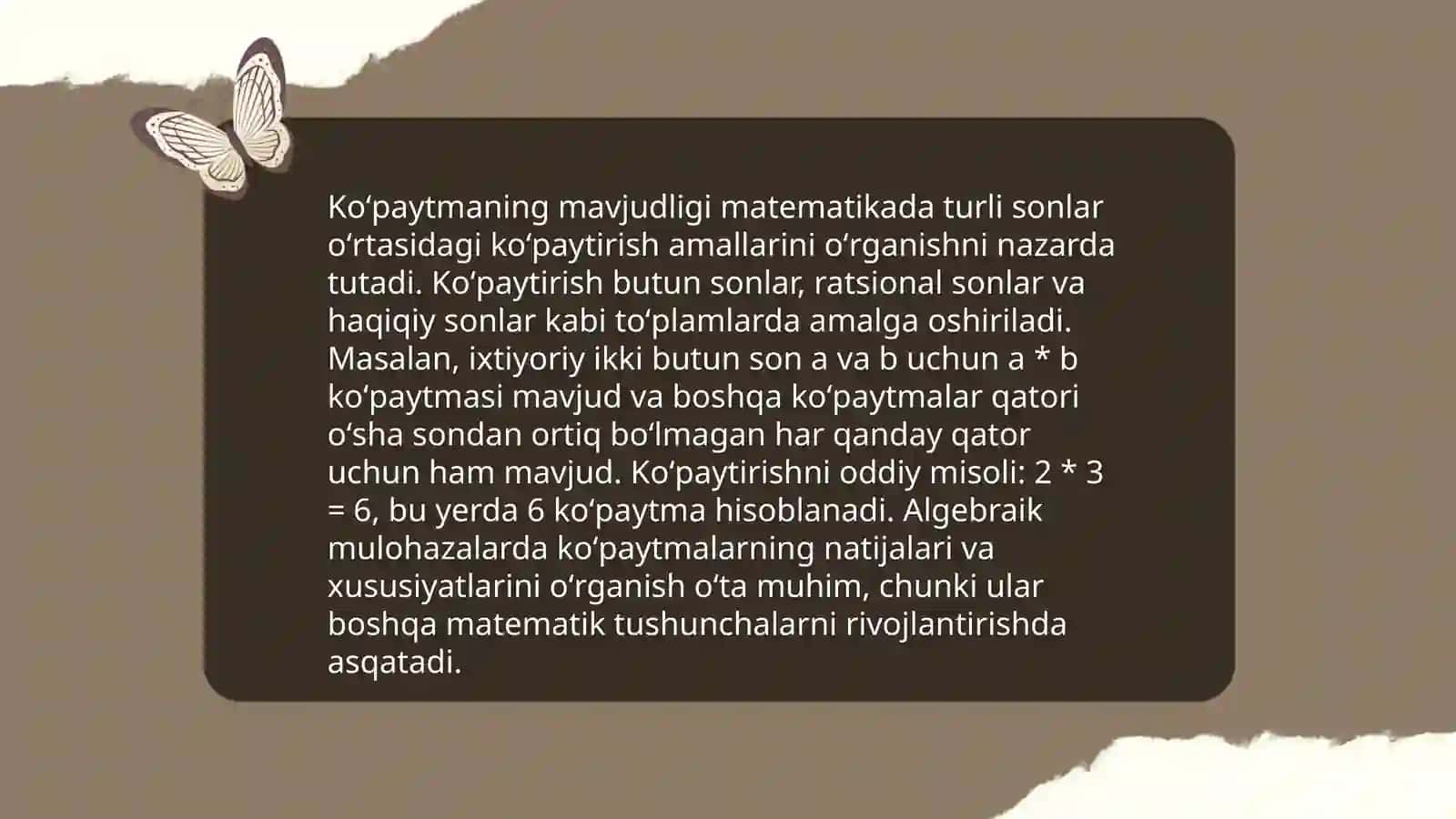 Matematika va uni oʻqitish metodikasi taqdimoti 4