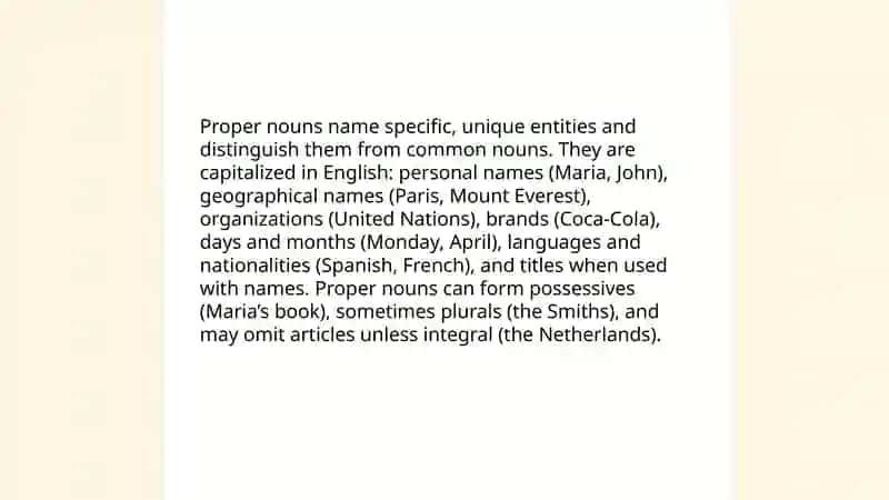 The classification of nouns 4