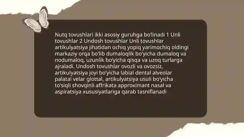 Fonetika va nutq tovushlari 4