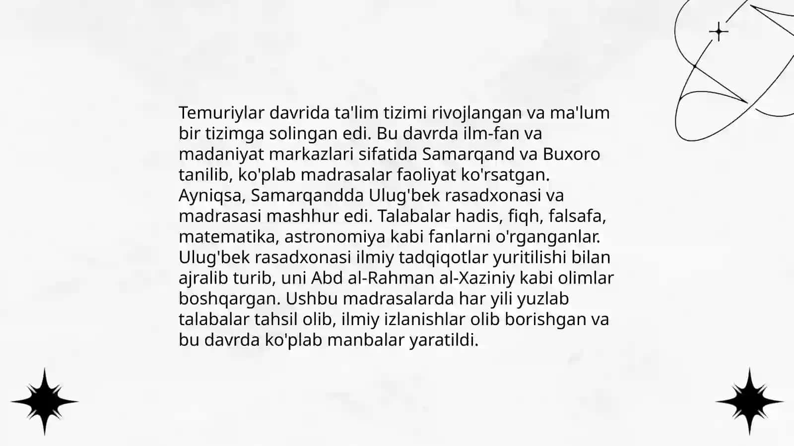 Amir Temur davrida san'at va me'morchilik 4