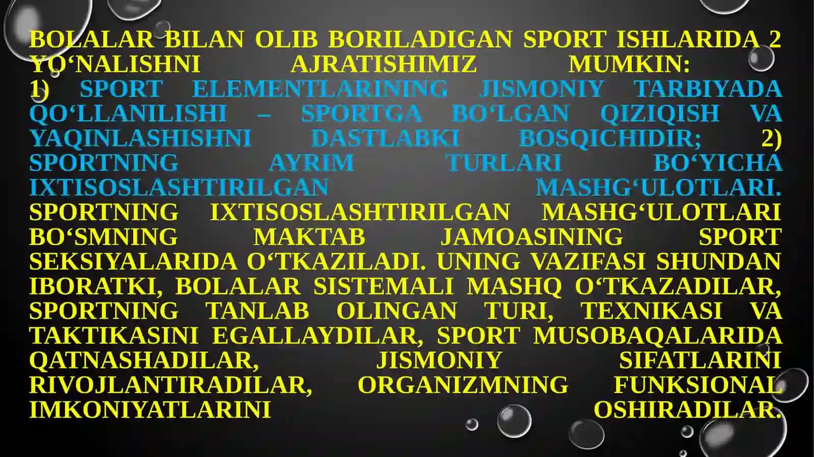Bolalar va o'smirlar sport maktablarining ro'li 4