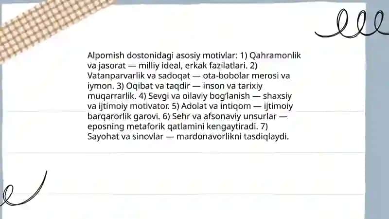 Alpomish dostoni tahlili 4