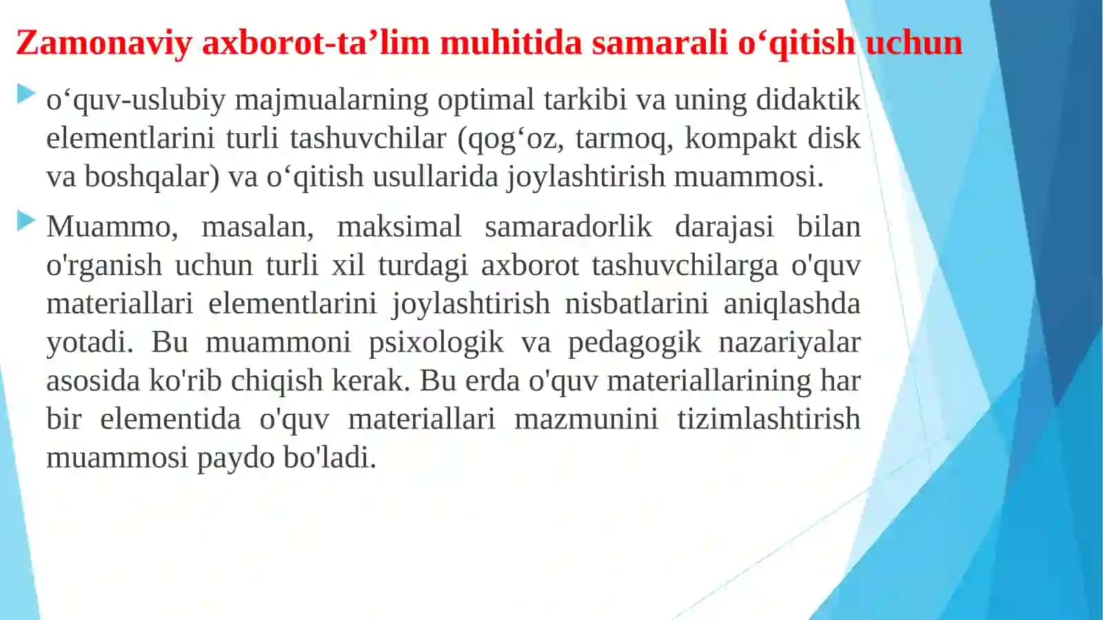 ELEKTRON PEDAGOGIKA ASOSLARI 4