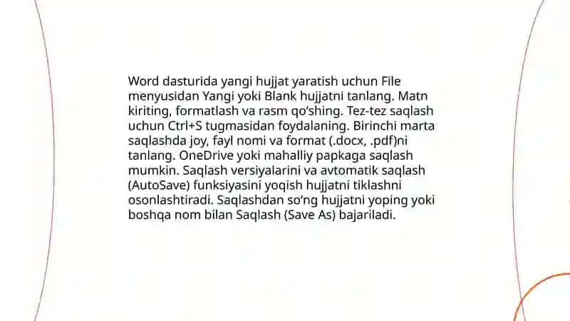 Word dasturi 4