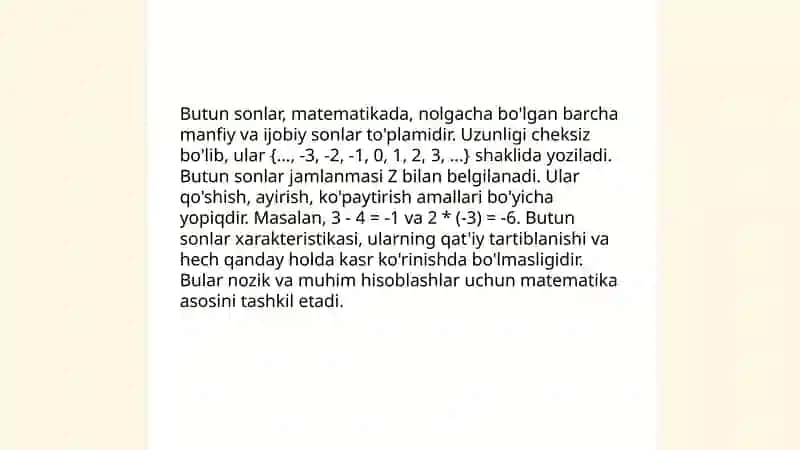 Natural sonlar 4