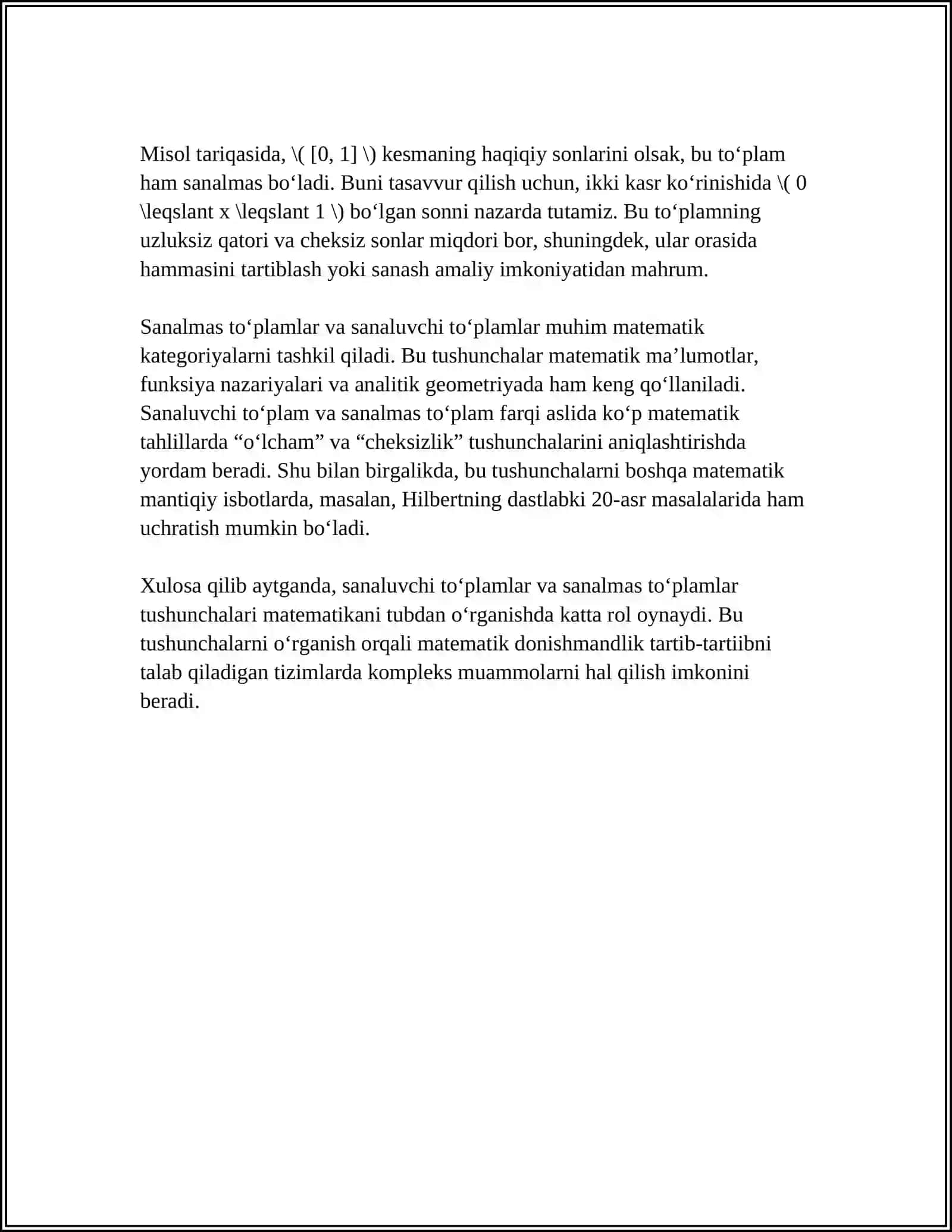 SANALUVCHI TOʻPLAMLAR 4
