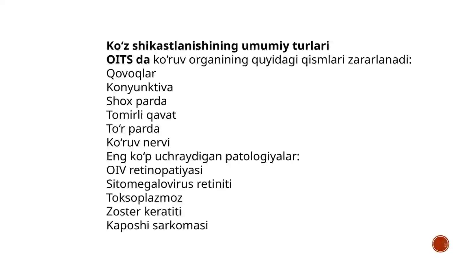 OITS da koʻruv organidagi oʻzgarishlar 4