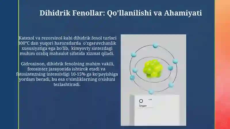 Dihidrik Fenollar: Ta'rif va Xossalari 4