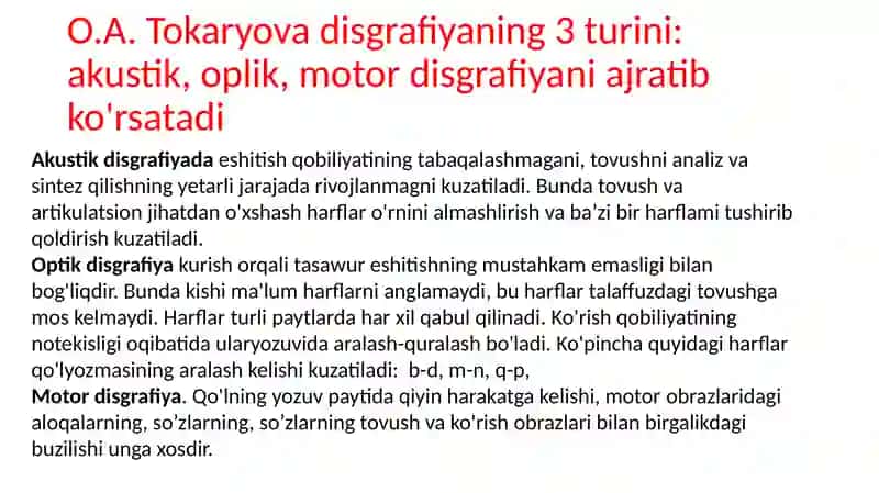 Yozma nutq buzilishlari 4