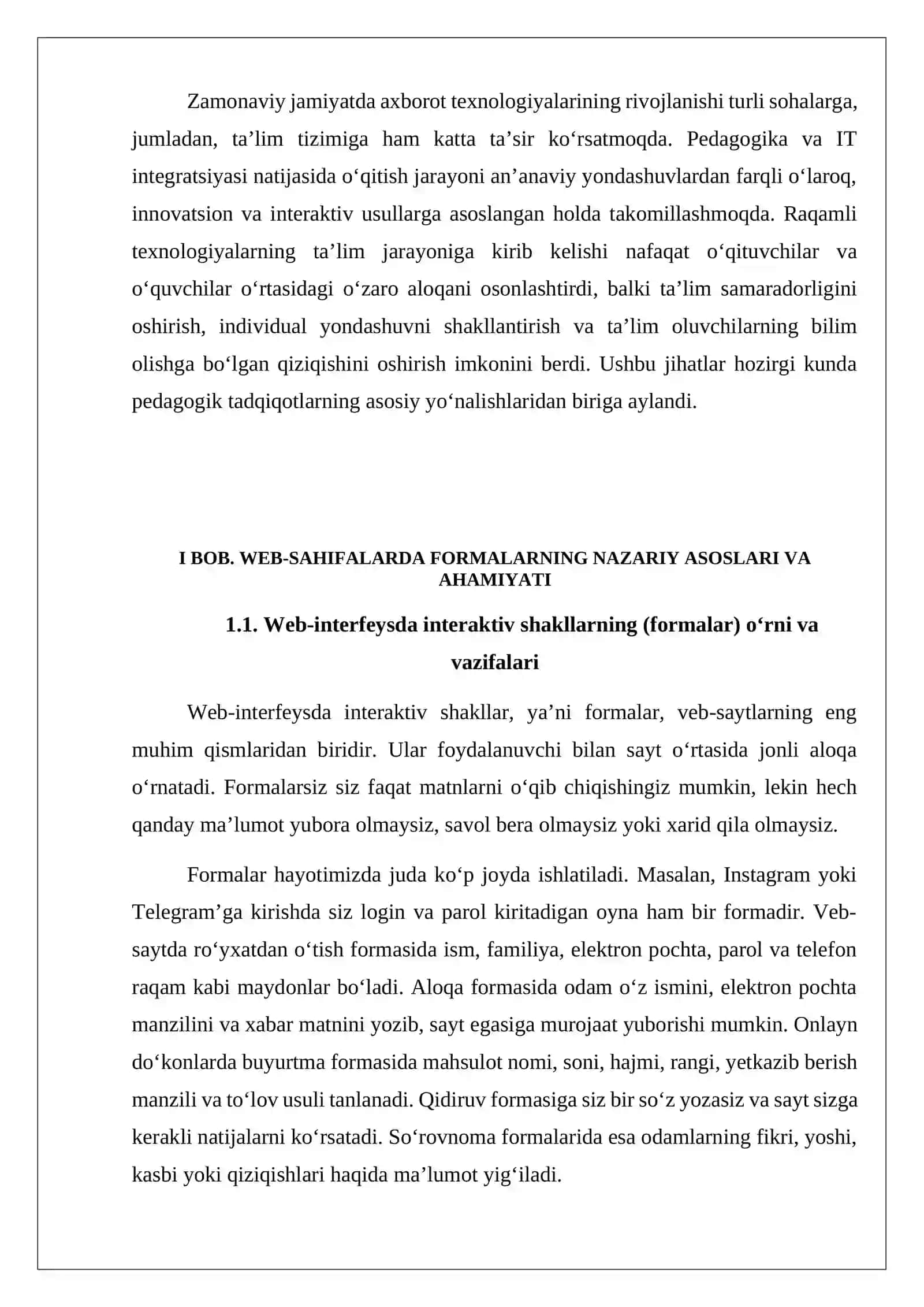 WEB SAHIFALARDA INTERAKTIV FORMA 4