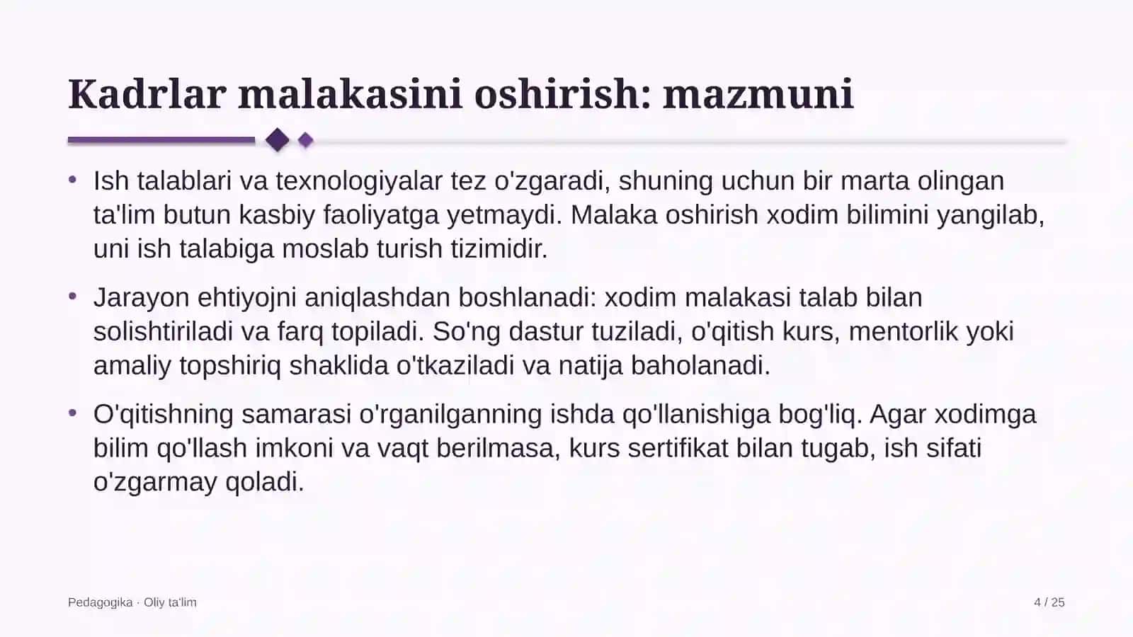 Sanoat turizmida kadrlar malakasini oshirish 4