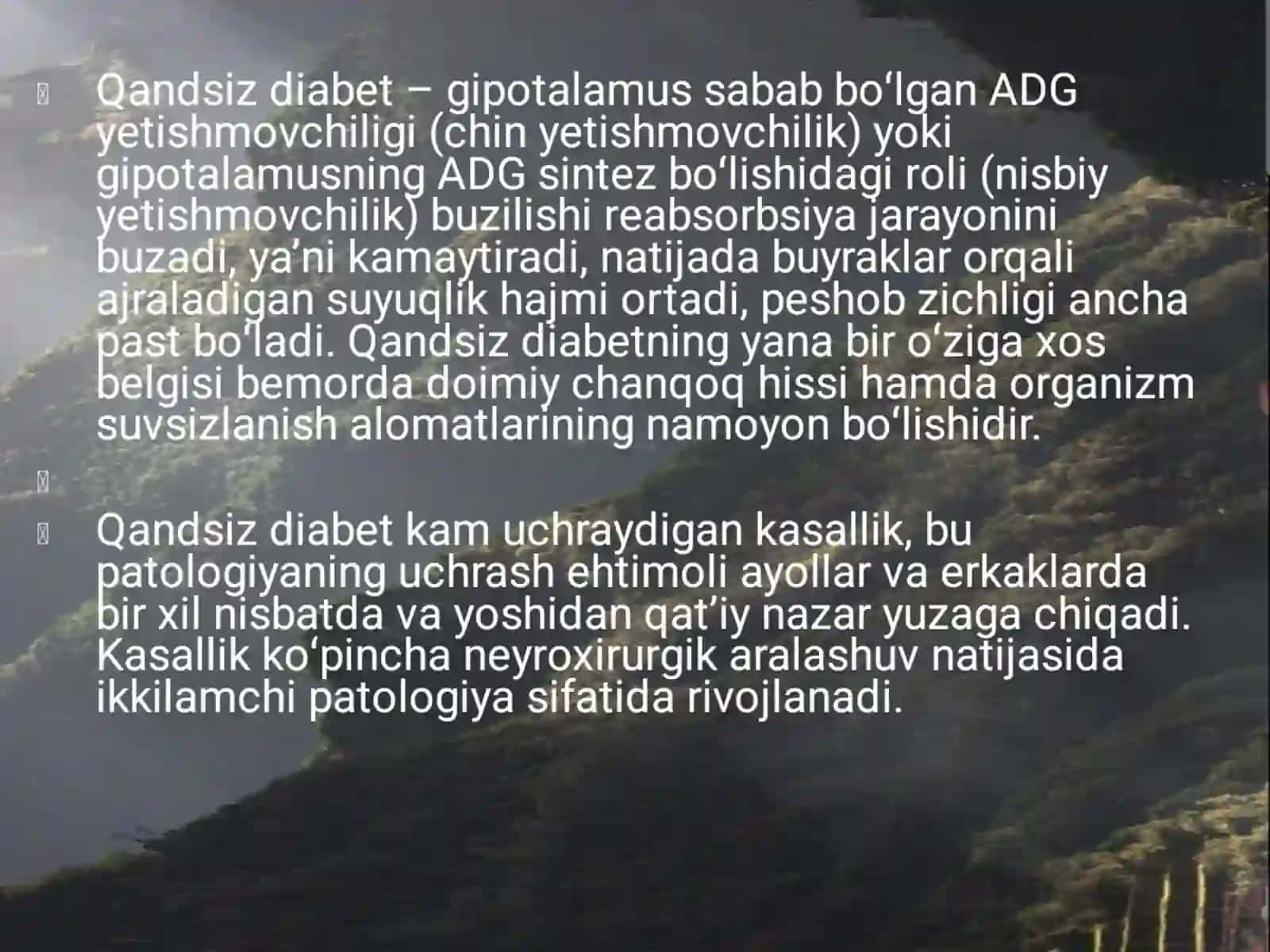 Qandsiz diabet 4