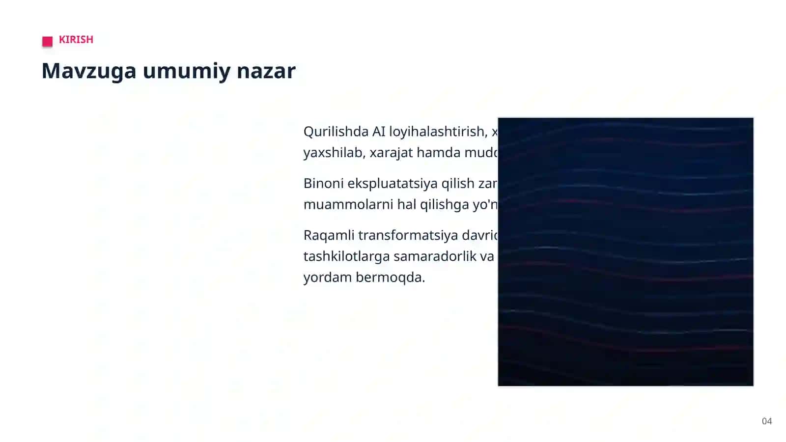 AI QURILISH SOHASIDA 4