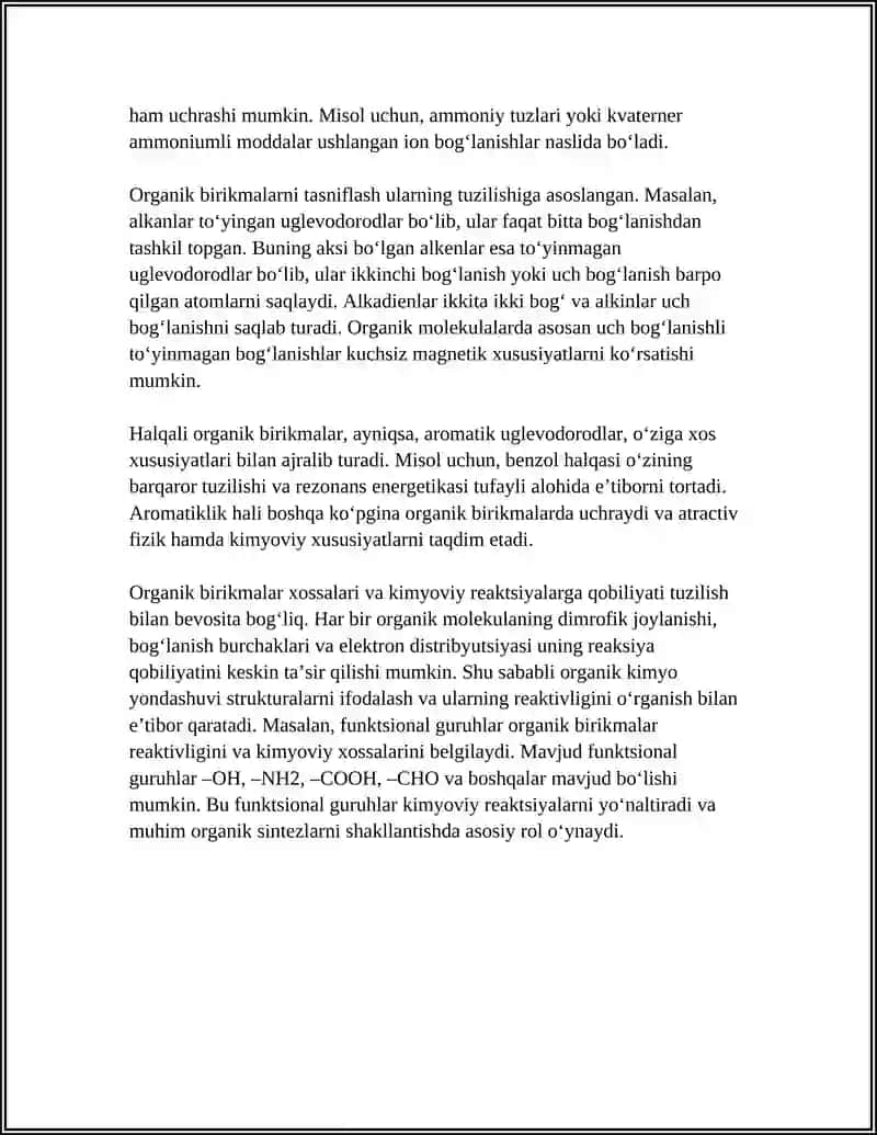 ORGANIK BIRIKMALAR 4