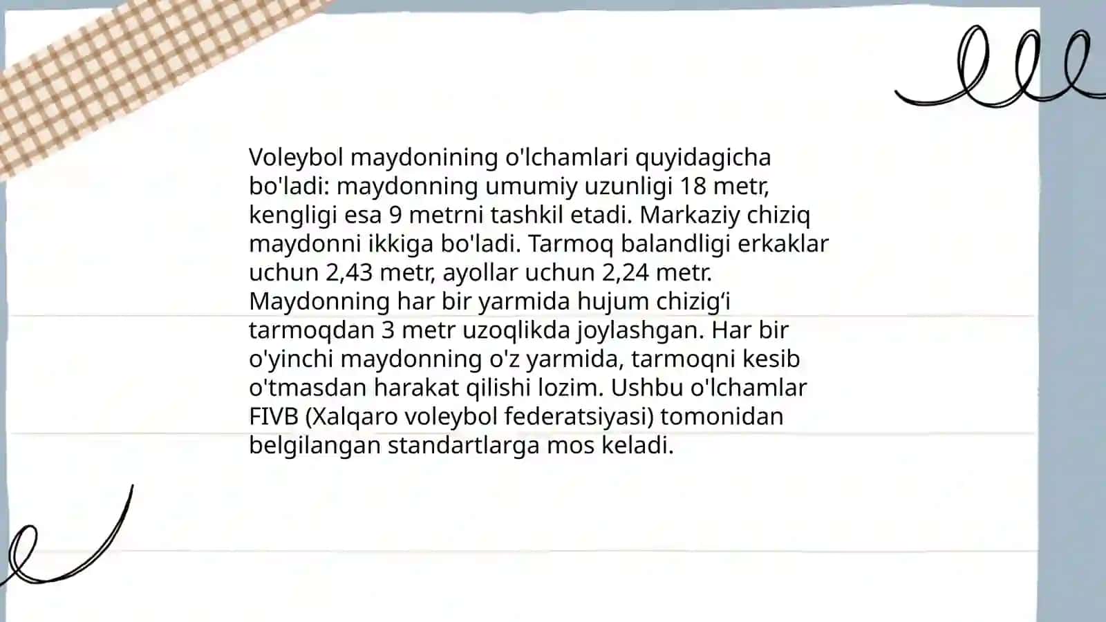 Volebol o'yinining asosiy qoidalari 4