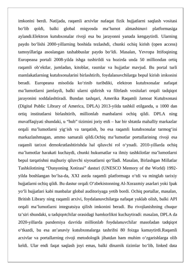 Raqamli Tarix 4