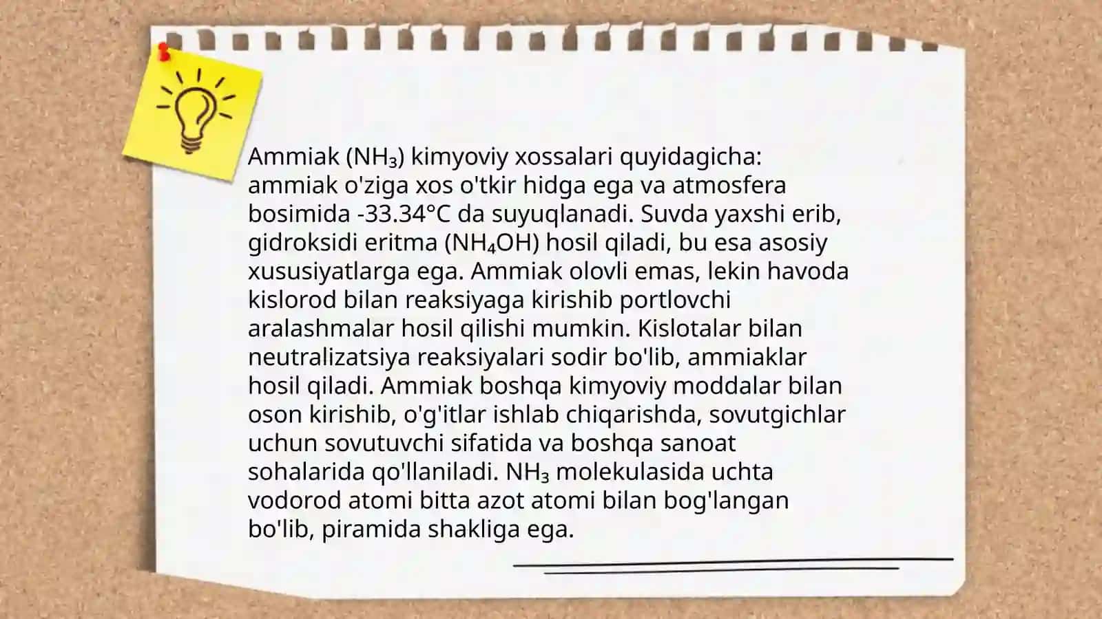 Ammiak ishlab chiqarish va xossalari 4