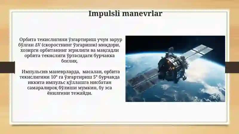 Orbital Tekisliklar va Manevrlar 4