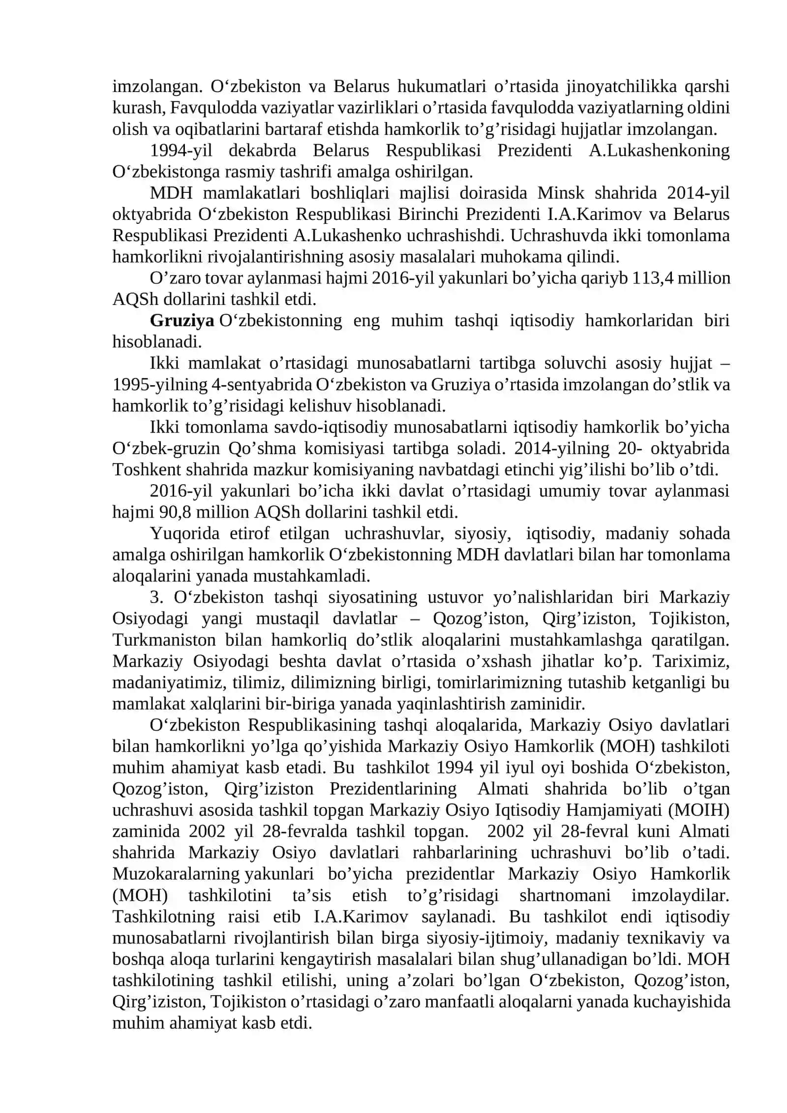 11-mavzu. O‘zbekiston va jahon hamjamiyati 4